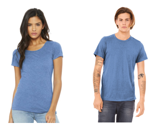 bella+canvas tri-blend t-shirt