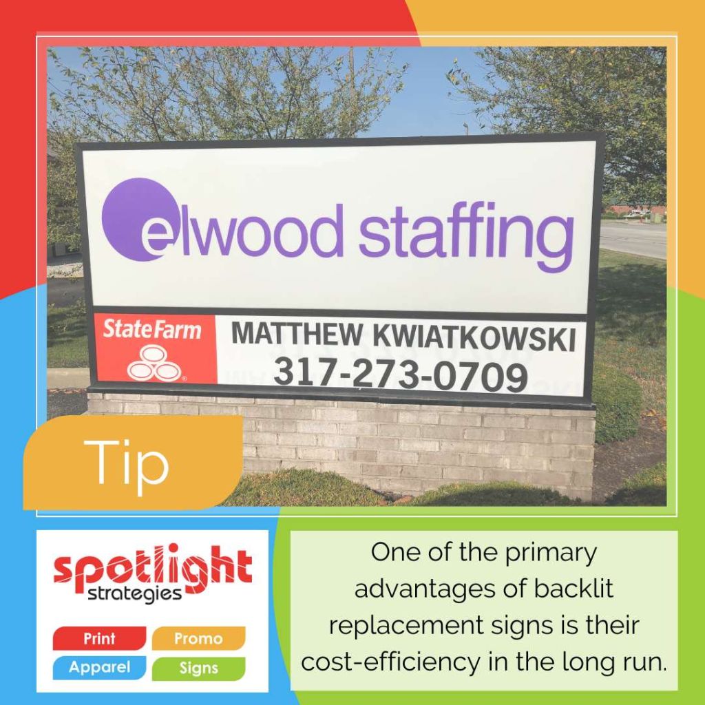 One of the primary advantages of backlit replacement signs is their cost-efficiency in the long run.