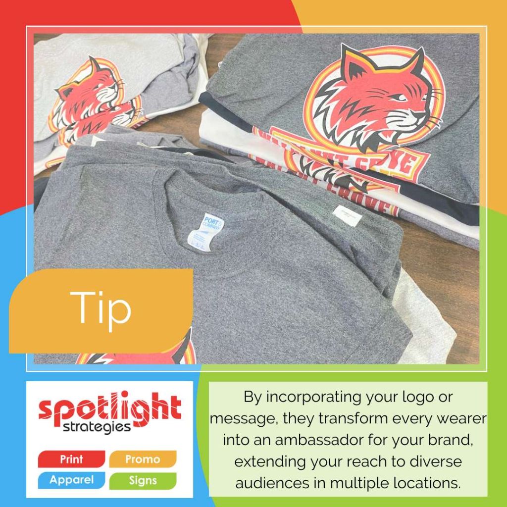 Custom T-shirts serve as dynamic, mobile billboards for your brand, offering extensive exposure.